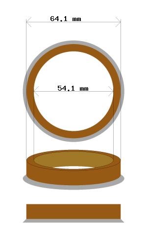 Hub centric ring 64.1 → 54.1 mm